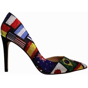 Stiletto,Rhinestones, 7.5,Unique